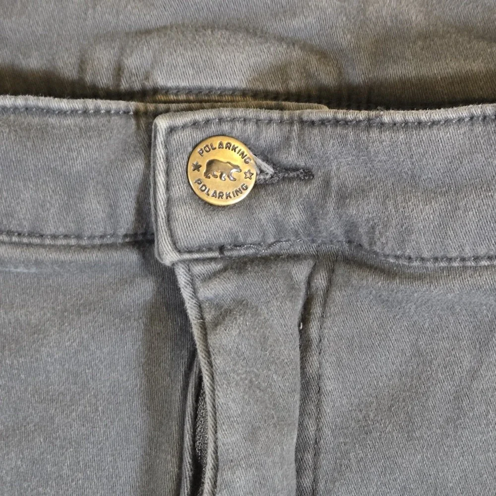 Polar King Jeans Men's 44 x 26 Black Wash Flannel Lined Carpenter Jeans